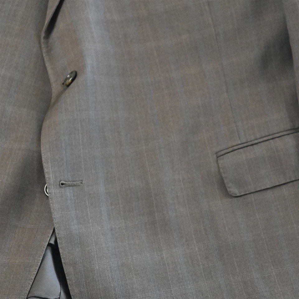 Hart Shaffner Marx 54R Marrón Ventana Lana EE. UU. Blazer Traje Chaqueta Abrigo Deportivo Foto 3 de 4