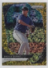2020 Panini Prizm Tier II Quick Pitch Gold Donut Circle 4/10 Brock Burke 0c2
