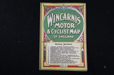 Wincarnis Motor & Cyclist Map of England Section Devonshire West Somerset & Etc