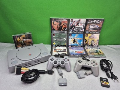 Sony PS1 Playstation 1 PAL SCPH-7002 + 2 Sony Controller + Memorycard +10 Spiele