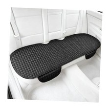 Car Back Seat Cover, Long Bottom Vehicle Rear Seat Protector with Storage Black