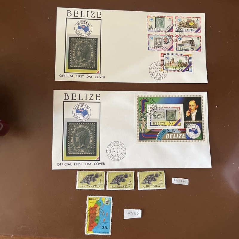 BELIZE Postage Stamps And First Day Covers