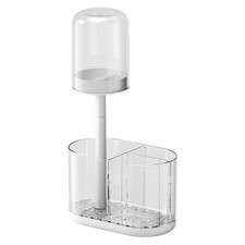 Wall Mount No Drilling Toothbrush Holder with Ventilation and Skid Pads