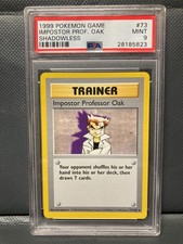 Pokemon Imposter Professor Oak 1999 come nuovo 9 allenatore vintage senza ombre