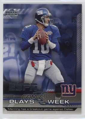 2005 Upper Deck ESPN Plays of the Week Eli Manning #PW-22 1c0k