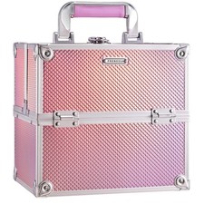 Makeup Case Box Cosmetic Organizer Portable Artist Travel Storage 4 Trays