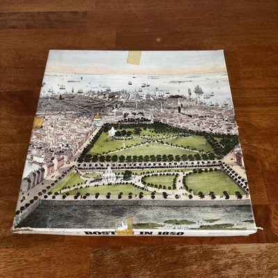 A Bird's Eye View of Boston in 1850 Puzzle Over 500 Pieces