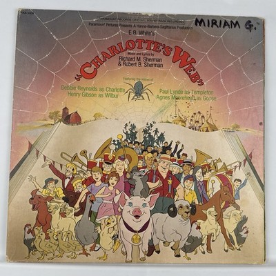 Charlotte s Web Soundtrack LP 1973 Paramount Pop Up Gatefold PAS-1008 G+/VG