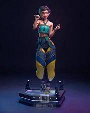 Zoey- Kpop Demon Hunters -25 cm Figure/Statue, Sla/Pla Resin 3D Printed,Painted