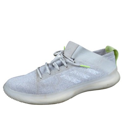 Adidas Pureboost Trainer Women Athletic Shoe Size 10.5 Training Gray White Neon