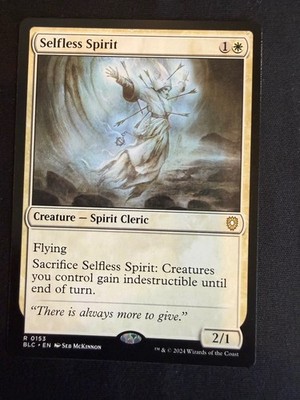 Selfless Spirit 153 Rare Commander: Bloomburrow Magic: The Gathering Near Mint
