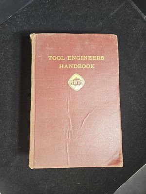  Tool Engineers Handbook  Vintage 1949 1st Edition McGraw Hill ASTE Fair Cond