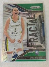 2025 Prizm WNBA GREEN PAIGE BUECKERS Fractal RC Rookie Wings # 13