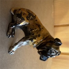 Boxer Dog Pewter Figurine Collectible