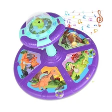 RetroAudio Dinosaur Sit and Spin Toy for Toddlers 1-3 3-5 360°Spinn... Fast