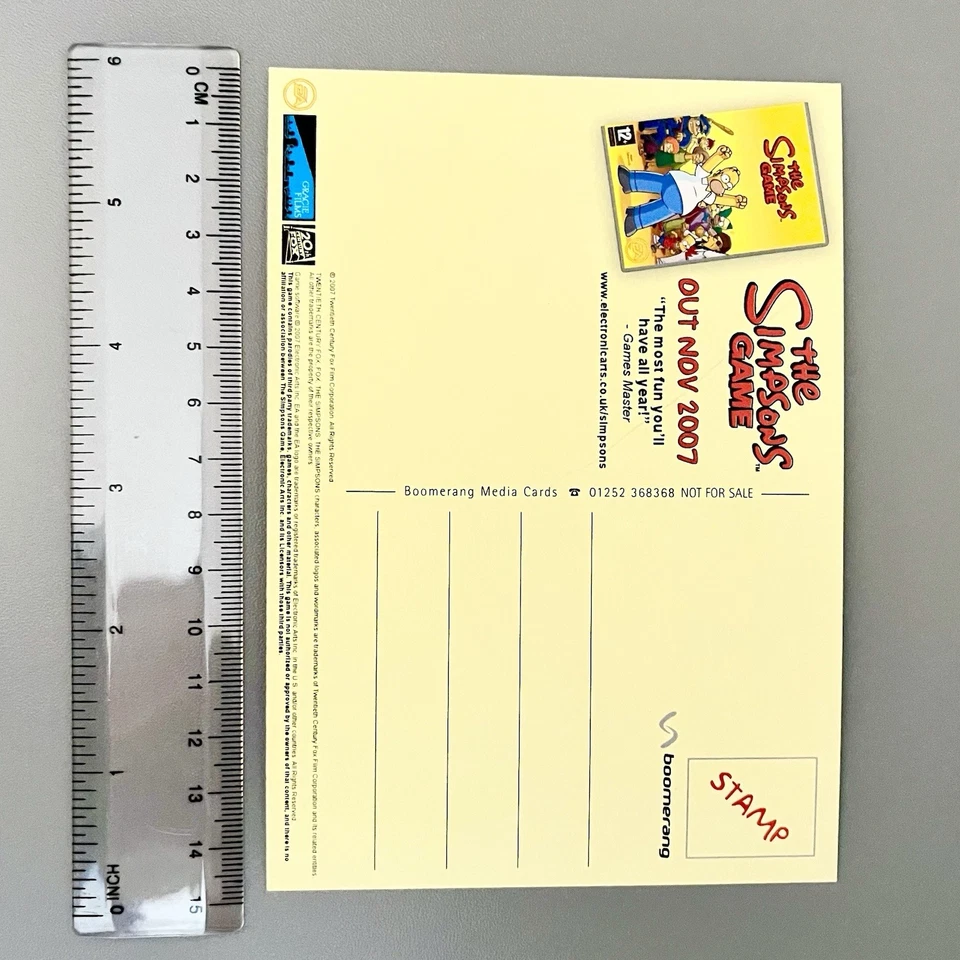 The Simpsons 2007 PROMO Video Game Merchandise Rare Xbox 360 PS2 PS3 Gamecube DS - Image 4 of 4