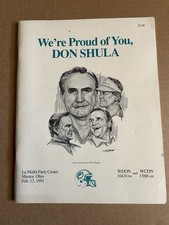 Don Shula Miami Dolphins Grand River Painesville Ohio Appreciation Program