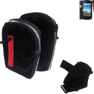 Umhängetasche / Holster für Crosscall Trekker-M1 Core Gürteltasche Case Schut
