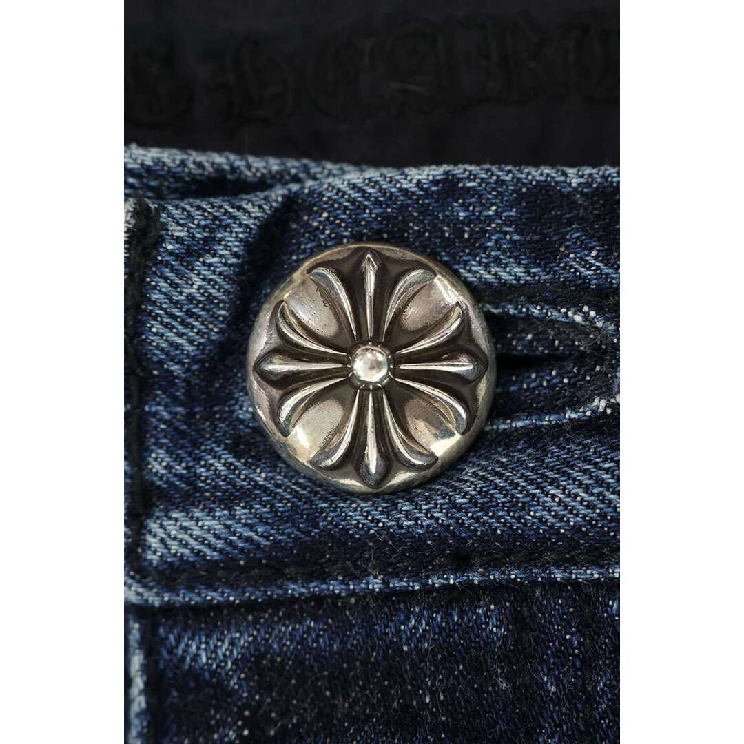 Chrome Hearts JEAN SL FLEURKNEE Churney Denim Pants With Cross Patch Men's Used image 5
