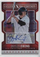 2014 Elite Extra Edition Inspirations Die-Cut Signatures Skyler Ewing Auto 0v1