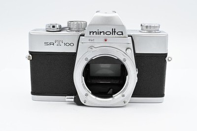 Minolta SRT 100 35mm Film SLR Camera Body, Chrome (Made In Japan)