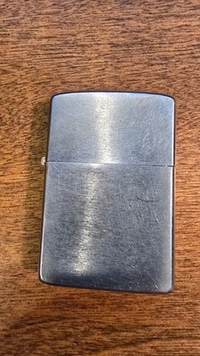 Vintage 1963 Zippo Pat. 2517191 With Matching Insert Plain Brushed Chrome