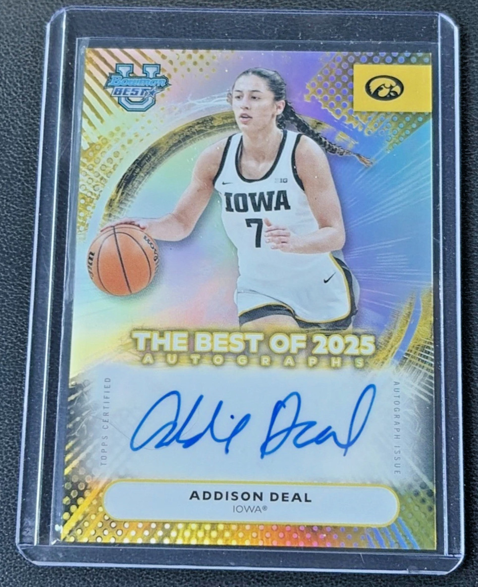 2025-26 Bowman U Best - Addison Deal Rookie Best Of 2025 Auto Refractor