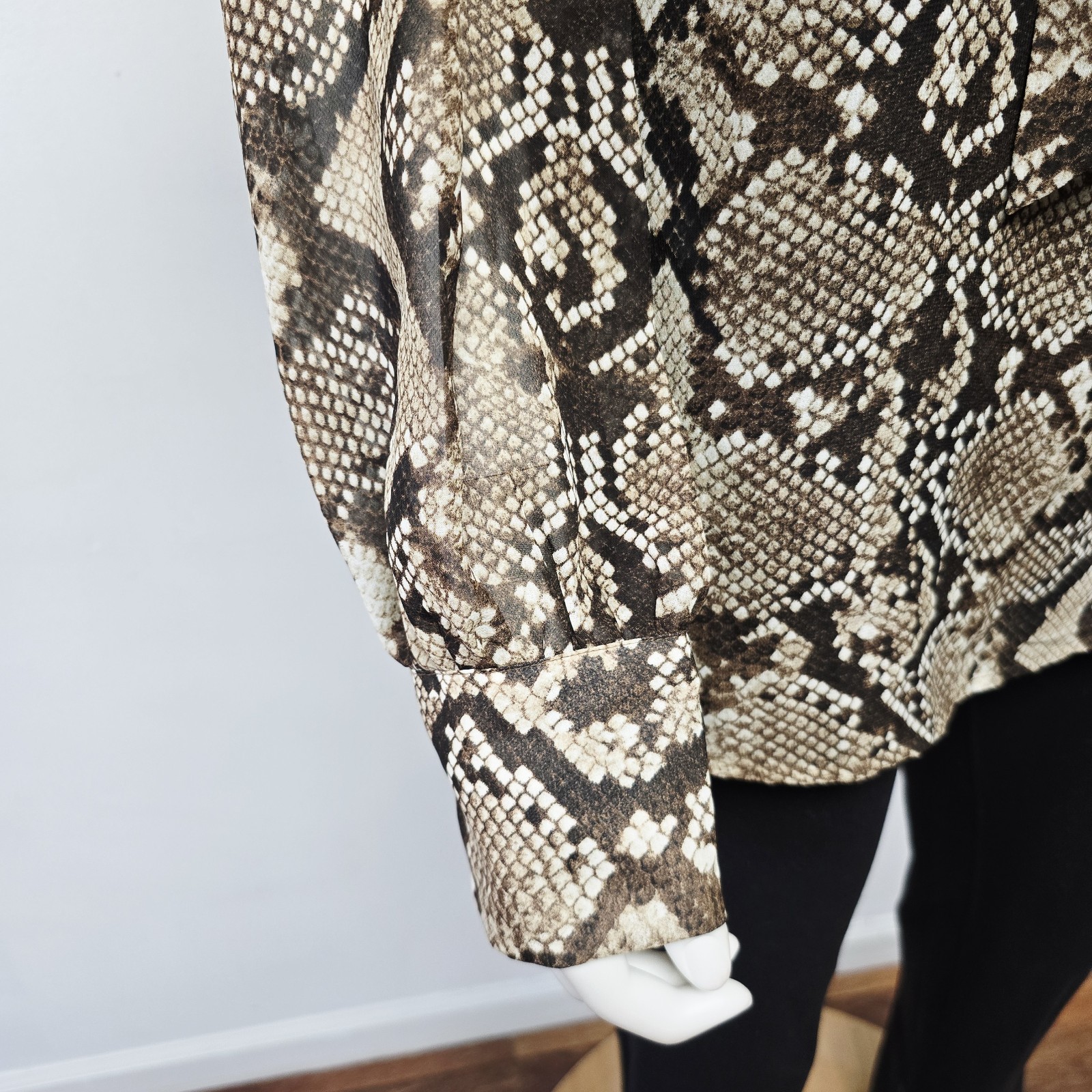 Altuzarra Target Blouse Top Python Snake Print Si… - image 4