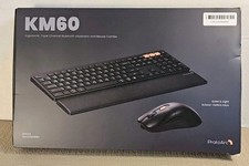 ProtoArc Wireless Keyboard and Mouse, KM60 Full-Size Bluetooth Keyboard Mouse