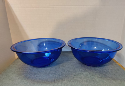 Pyrex Mixing Bowl Cobalt Blue Nesting 1.5L Model 323 8.5'' Rimmed