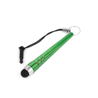 Universal Green Metal Capacitive Touch Screen Pen Stylus for Cell Phone