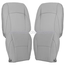 For 2010 2011 2012 Lexus ES350 Front Bottom & Top Perforated Seat Cover Gray