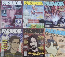 Paranoia 6-pack collectible new - top conspiracy magazine since 1992 illustrated