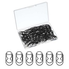 100pcs cat paper clip 22mm black