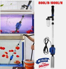 Electric Fish Tank Cleaner Cleaning Gravel Water Changer Pumps Vacuum Aquarium