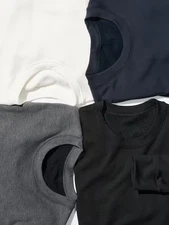 UNIQLO HEATTECH Ultra Warm T-Shirt Crew-Neck Long-Sleeve XS-4XL Men 479525 NWT