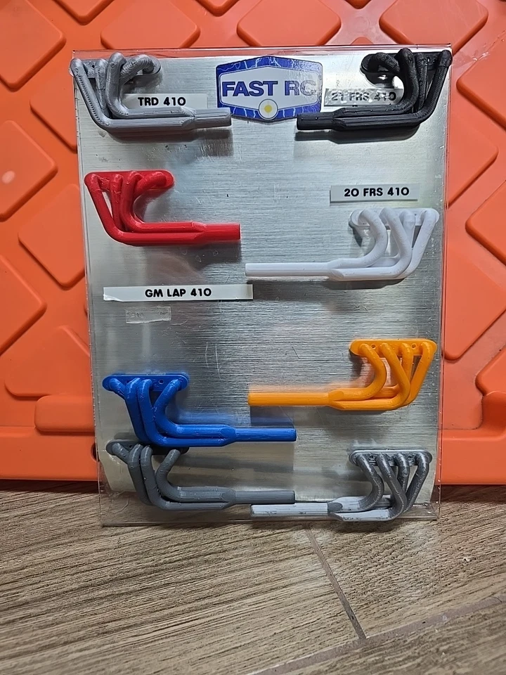 8 Fast RC Sprint Car Headers 1/10th Scale Custom Works Enforcer Gfrp Dirt Oval - Image 2 of 4