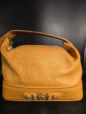 Gianni Versace Hand Bag Tote Purse Sunburst Yellow Authentic | eBay