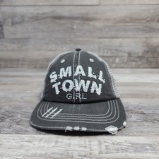 Small Town Girl Hat Cap Adult Womens Adjustable Strapback Trucker Meshback