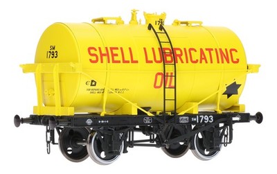 7F-059-008 Dapol Spur O 14 Tonnen Typ B Tankloch im Dach Gewicht hinzugefügt (gebraucht)