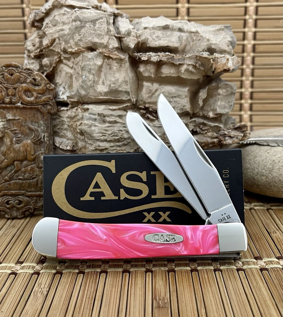 Case XX Stainless Steel Blade Pink Collectible Folding Knives for