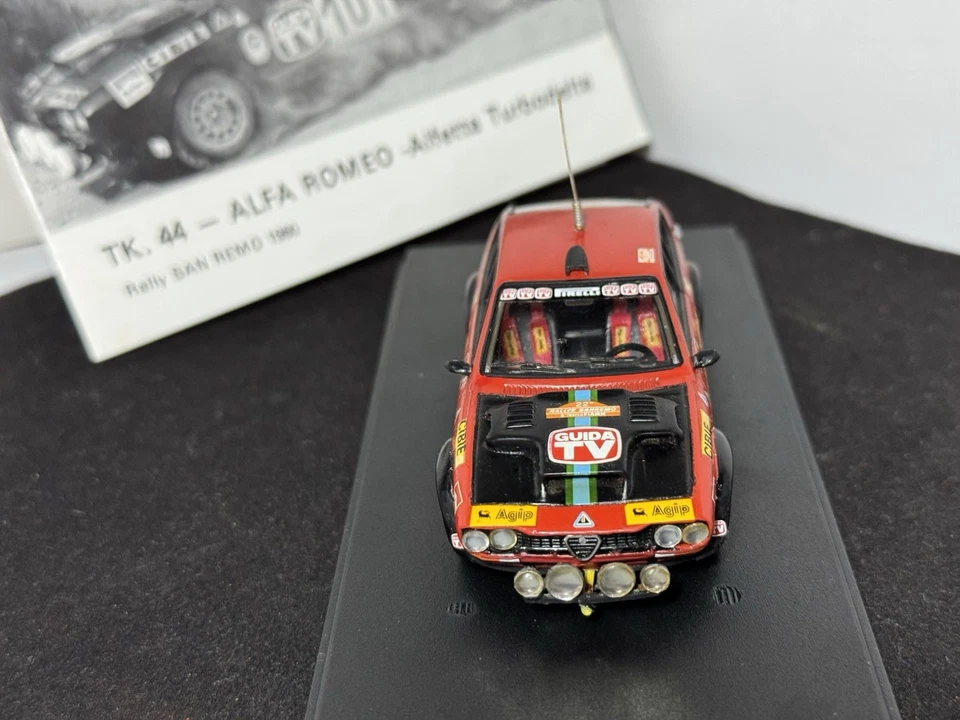 ALFAROMEO ALFETTA GTV TURBODELTA #10 PREGLIASCO-REISOLI RALLYE SANREMO 1980 1:43 - Immagine 4 di 4