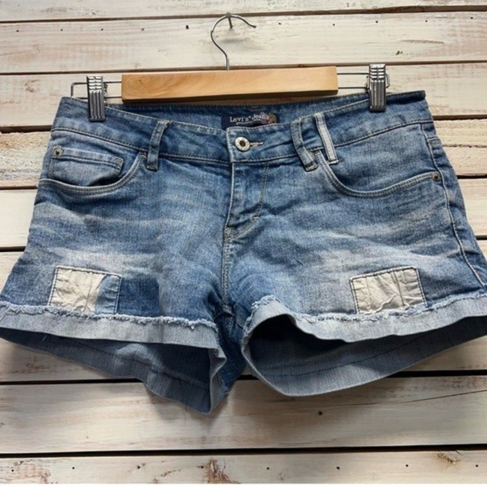 Levi's Genuinely Crafted Patchwork Distressed Y2K… - image 1