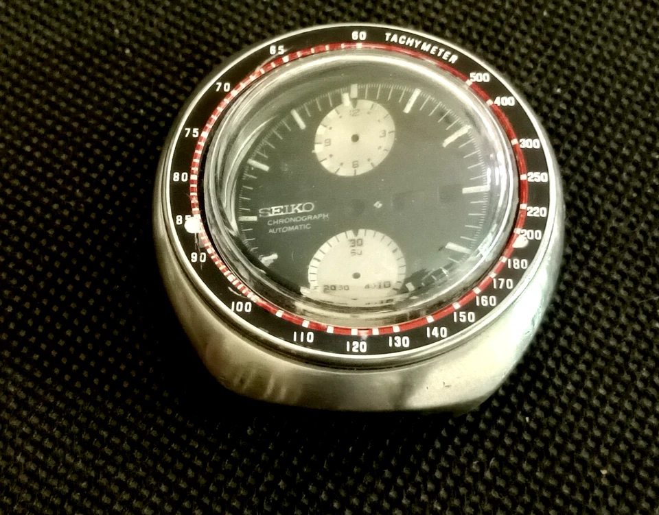 复古罕见精工 UFO 计时码表自动腕表表壳 6131-0011 409102。 — 第 2/4 张图片