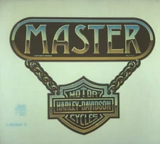 Original Vintage 1982 Master Harley-Davidson Motorcycles Iron On Transfer
