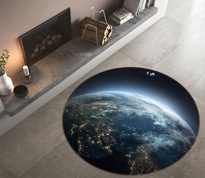 3D Planet Erde M8999 Spiel Teppich Mat Runden Elegant Foto Teppich Romy