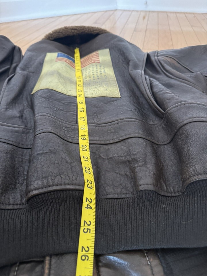 AVIREX Top Gun Style G-1 Bomber Flight Leather Jacket, Brown Size S | eBay