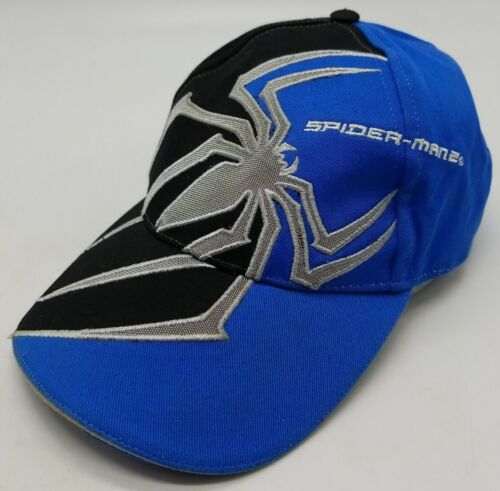 Spider-Man 2 2004 Tobey Maguire Movie Blue Black Silver Youth Adjustable Hat