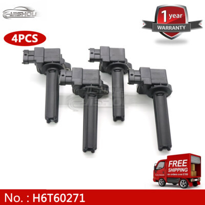 Set of 4 Ignition Coil 12787707 H6T60271 For Saab 9-3 9-3X 2.0