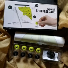 Tabletop Shuffleboard Travel Sized Classic Game By Protocol Summer Kids Fun NEW
